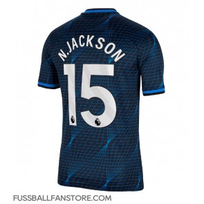 Chelsea Nicolas Jackson #15 Replik Auswärtstrikot 2023-24 Kurzarm